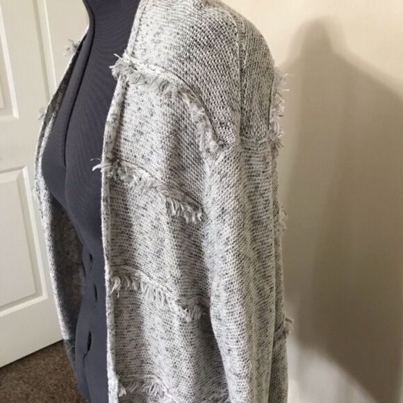 3/$25 Nick+zoe Cardigan Duster Gray M EUC - Picture 4 of 8